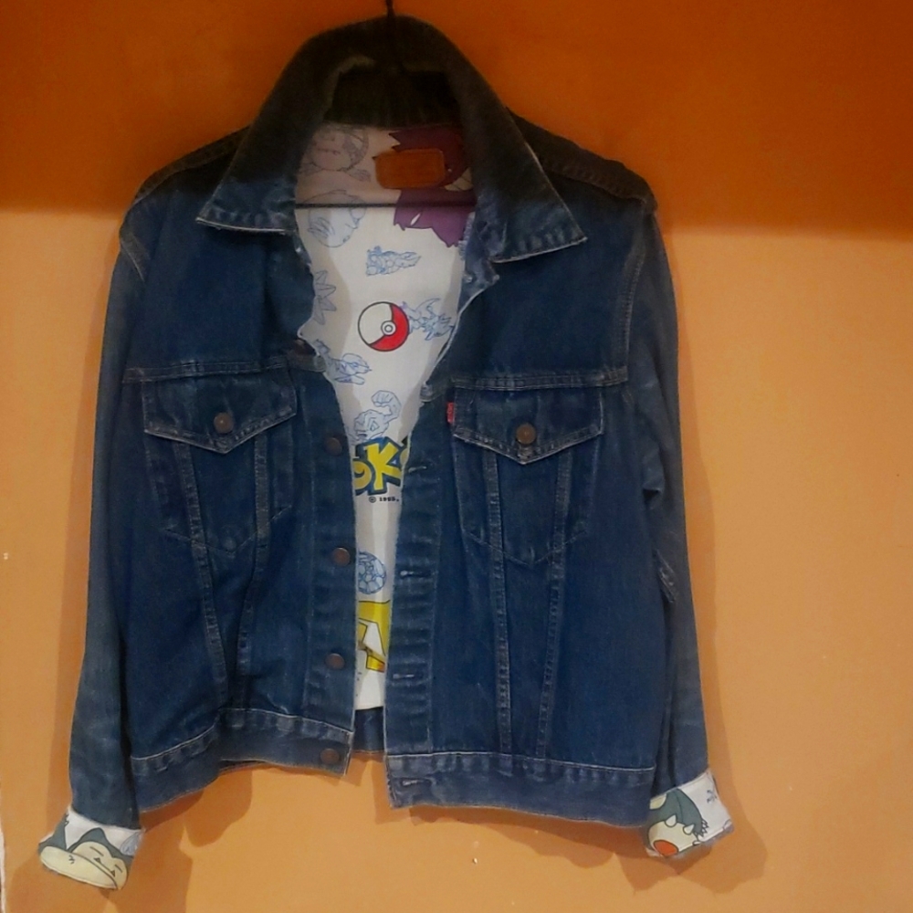 Reworked Levis Pokémon Denim Jacket